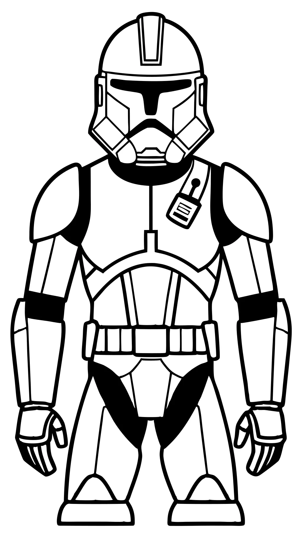 coloriage clone soldat